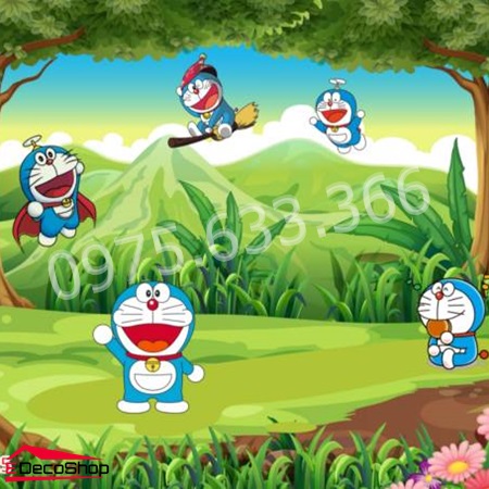 Tranh Dán Tường 3D Doremon E003