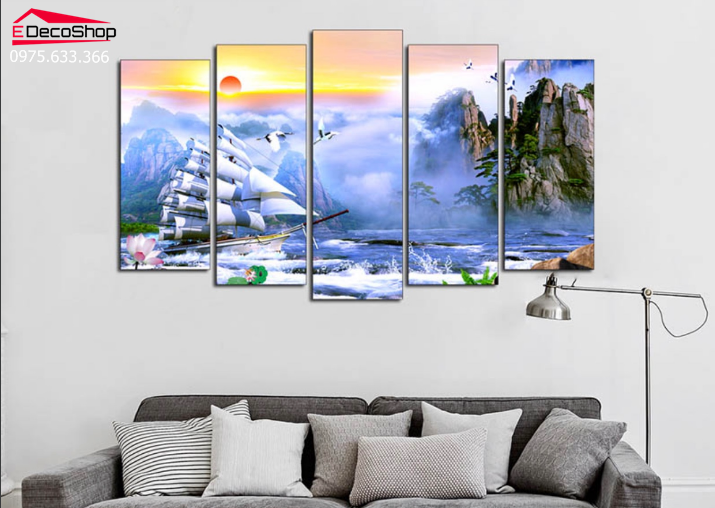 Tranh treo tường Thuận Buồm Xuôi Gió E0014