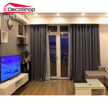 Rèm vải Hàn Quốc một màu E003