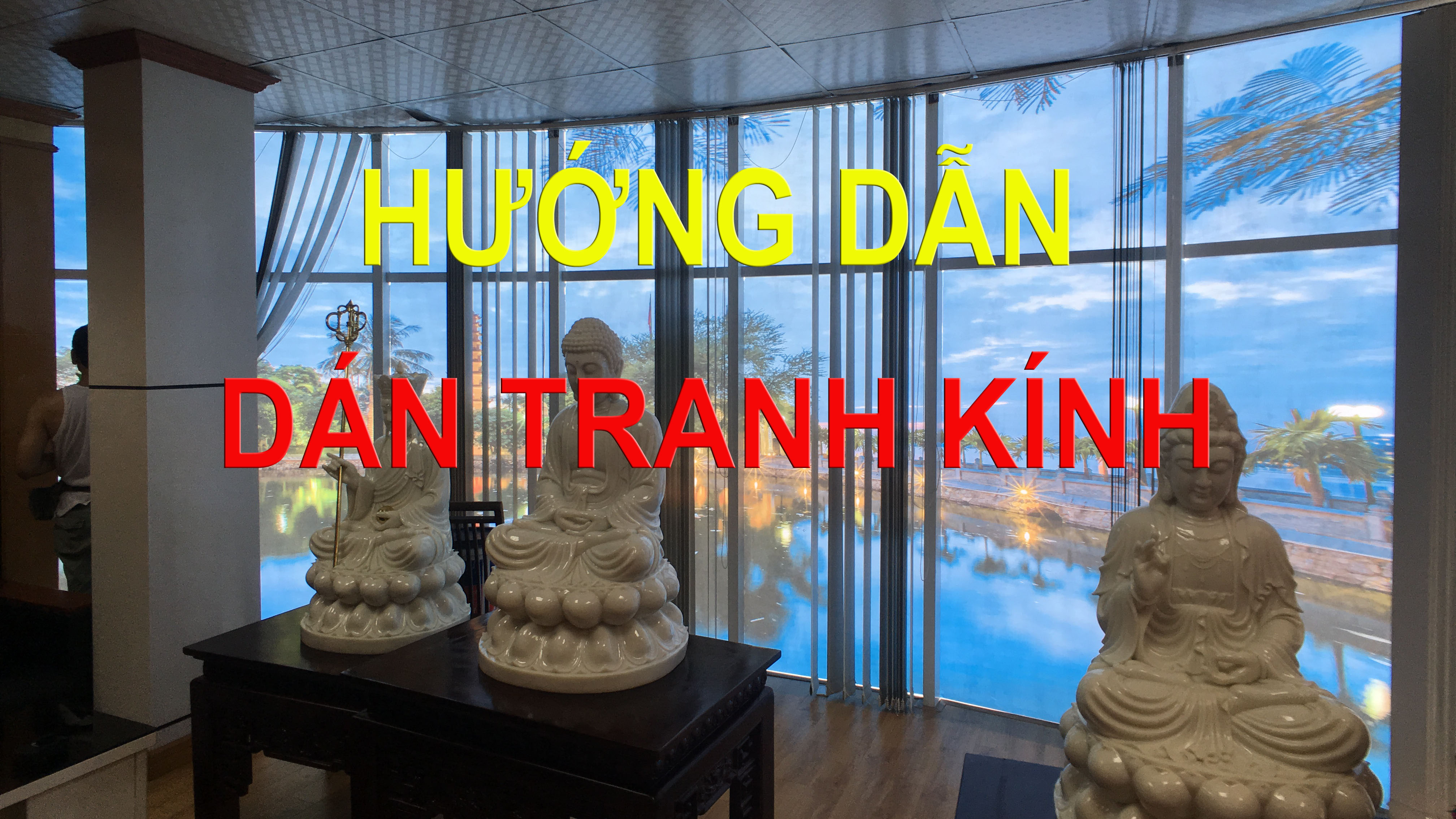 Hướng dẫn thi công decal kính, Decal tranh 3D trên kính